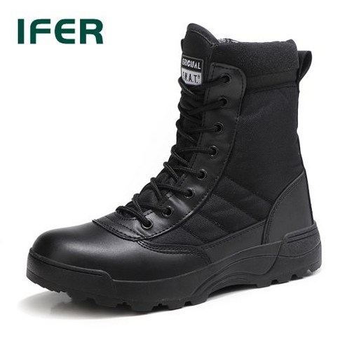 IFER 등산화 남성 스노우 부츠 아웃도어 작전화 워커