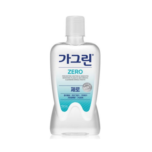 가그린 제로 구강청결제, 750ml, 2개