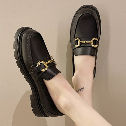 여성 로퍼 단화 키높이 통굽신발 발편한신발