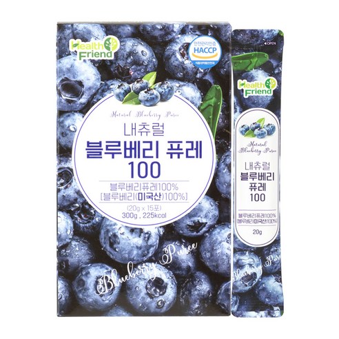 헬스프랜드 내츄럴 블루베리 퓨레 100