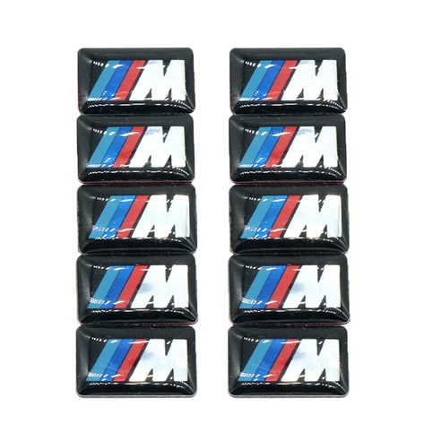 OEM BMW /// M휠 로고 스티어링 휠 외 소표 M-power 스티커, 0