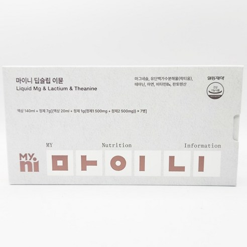 일동제약 마이니 딥슬립 이뮨 7개입, 1개, 140ml