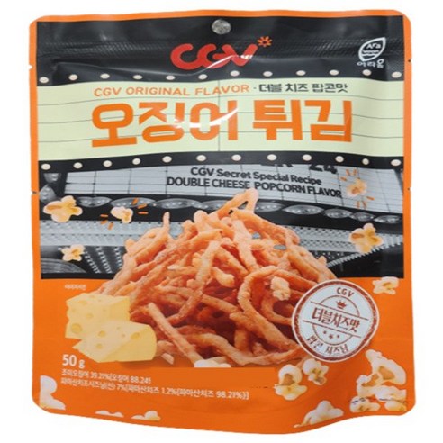 CGV오징어튀김 더블치즈팝콘맛 50g x 6개