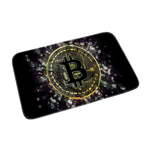 모피 발 매트 Bitcoin 지역 깔개 거실 깔개 주방 카펫 도어 매트 욕실 매트 홈 복도 장식 다채로운 현관 매트, {"크기":"40센치메터x60센치메터"}, HC004092