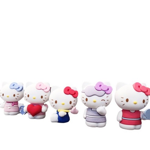 Hello kitty 헬로키티 차량 장식 피규어 장식품 6종세트, 1개, 쿠키6종