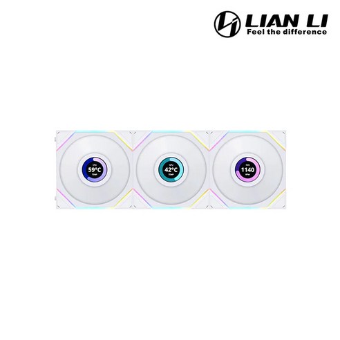 리안리 UNI FAN TL LCD 120 (컨트롤러/3팩 WHITE)