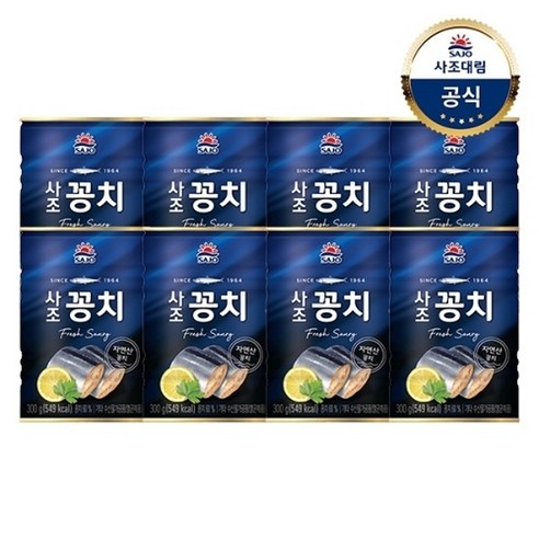 사조 꽁치캔 300g꽁치조림/꽁치김치찌개/무배, 12개, 300g