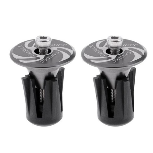 도로 자전거 산악 자전거 용 핸들 바 엔드 플러그 핸들 바 플러그 2 개, 실버, 27.8mm, 알루미늄 합금