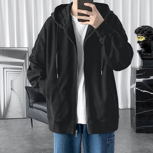 데일리퍼블릭 오버핏 기모 후드집업: 가을의 편안함과 스타일