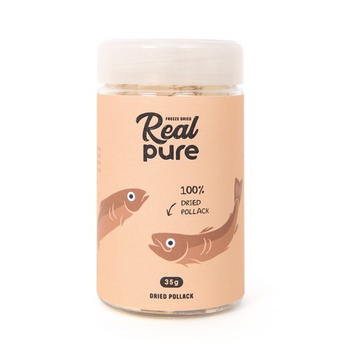 리얼퓨어 동결건조 반려동물 간식 큐브 35g, 북어, 1개