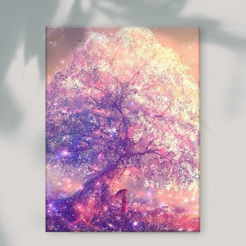 오로라데코덴 캔버스형 보석십자수 40x50cm, MK135 노을 인어공주