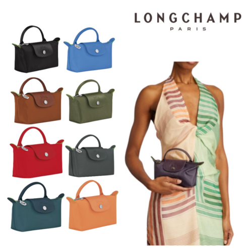 롱샴 르 플리아쥬 미니 그린 핸들 파우치 미니백 토트백 여성 가방 Longchamp