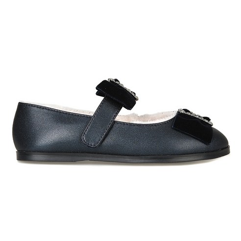 편안하고 세련된 리틀그라운드 벨벳 리본 구두