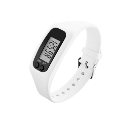 만보기시계 추천 상품루나제이드 만보기시계 자동 팔찌형 손목, 화이트, 1개 제품 사진