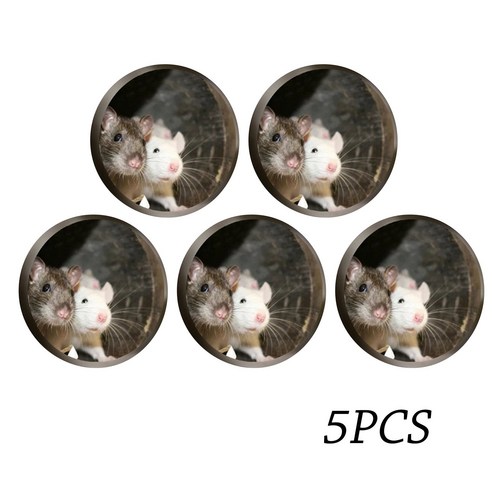 ANKRIC 인테리어 액세서리 만화 마우스 구멍 스티커 5pcs 홈 벽지 주방 유리 창조적 인 장식 스티커, 스타일 95 pcs