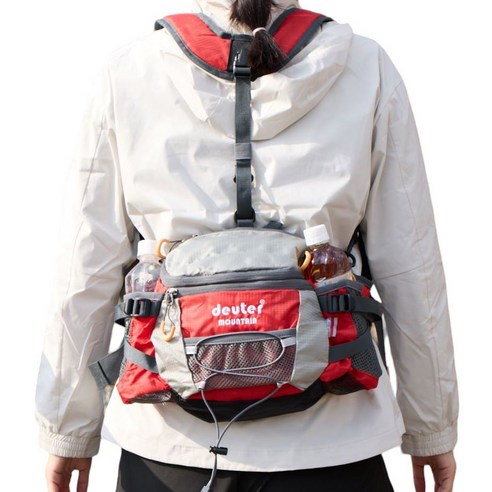 VITALO 등산 배낭 숄더힙색 소형 가방, PGC_RE(레드)