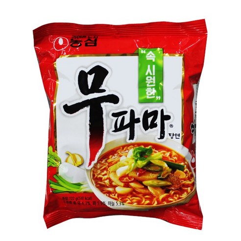 농심 무파마탕면 봉지 122g, 1개 
면/통조림/가공식품