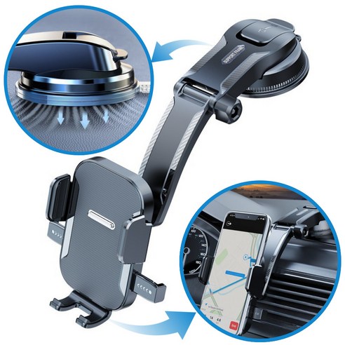 에이덤스 차량용 대쉬보드 거치대 흡착식거치대 휴대폰 스마트폰 유리, 1개