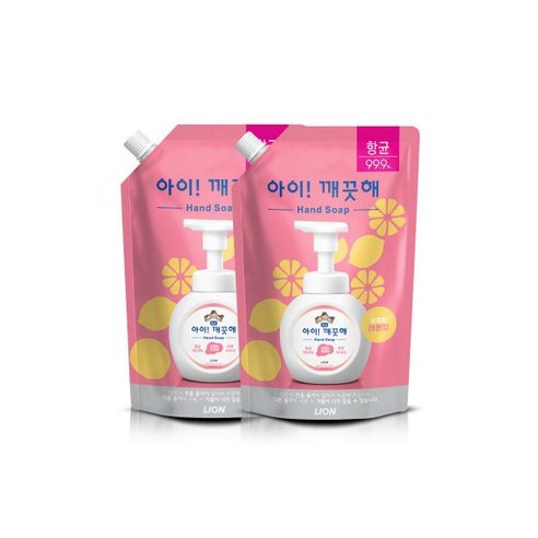 대용량 핸드워시 레몬 600ml 리필 x 2개