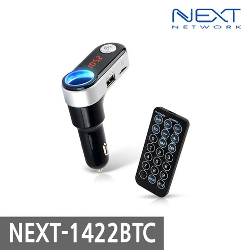 next-1422btc 넥스트유 1422BTC 차량용 블루투스 무선 카팩 핸즈프리 / USB충전 MP3 Micro SD 카드 슬롯 / 시가잭 시거잭