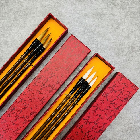 마음을 담아내는 섬세한 손길, 모지랑이글씨 캘리그라피 붓 세트 서예