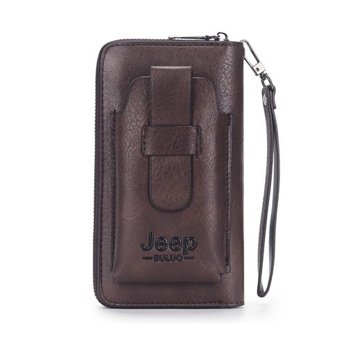 [국내발송/당일출고] 원스카이 / JEEP 남성 핸드폰 가방 남자 미니 가죽 클러치백 파우치 데일리 레더 핸드백 일수 가방