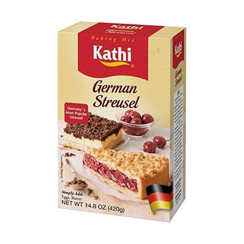 1+1 Kathi Streusel 케이크 믹스 14.8온스, 2개, 420g