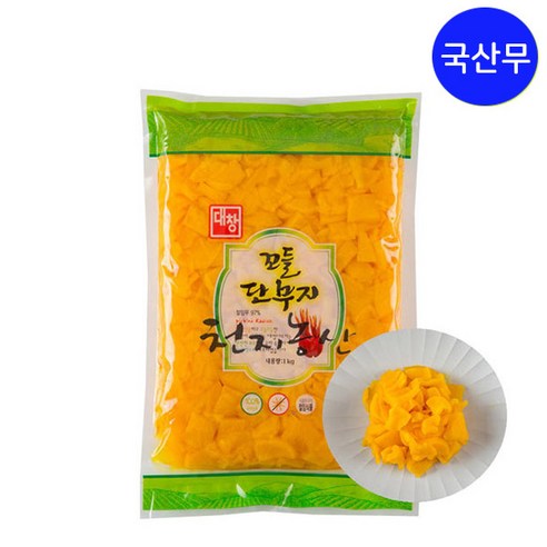 대창농산 대창 꼬들단무지 1kgX3개 (국내산), 12개, 1kg