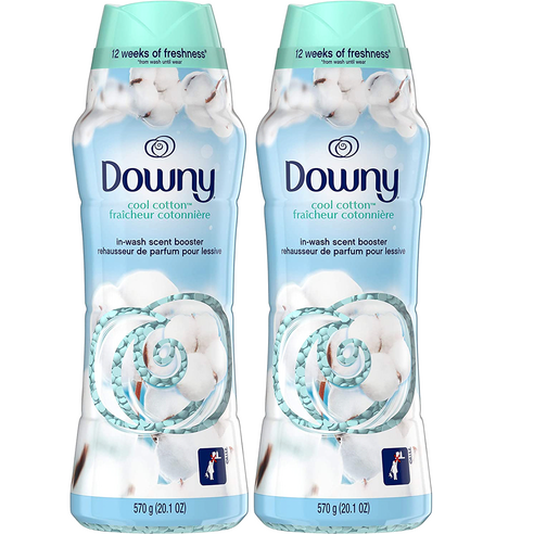 [2개 묶음] Downy 다우니 데오도라이저 쿨코튼 향기부스터 570g 퍼퓸쥬얼 섬유연제, 2개