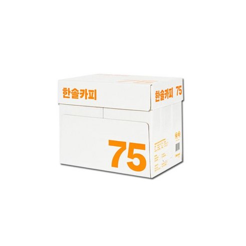 한솔 A4 복사용지 75g 2박스 5000매 A4용지/더블에이, 한솔 A4 복사용지 75g 2박스 5000매 A4용지/