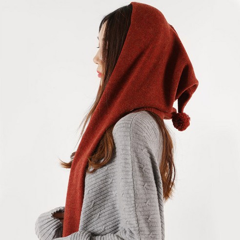 조커 단색 니트 모자 스카프 여성 가을과 겨울 새로운 따뜻한 디자인 목도리 스카프