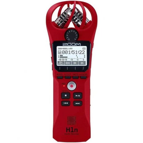 Zoom H1n 핸디 레코더 블루 에디션, Red_Recorder only, 1개