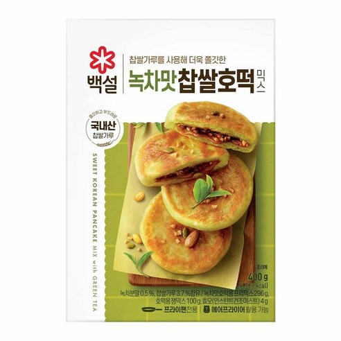 CJ 녹차맛 찹쌀호떡믹스 400 g 호떡믹스, 7세트