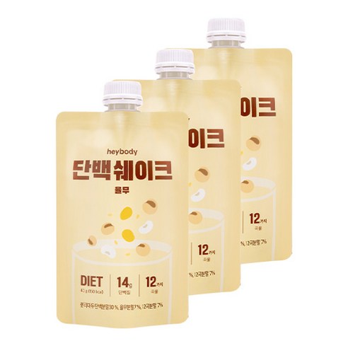 헤이바디 단백쉐이크, 율무, 3개, 40g