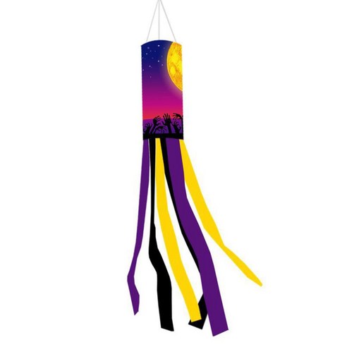 Bastera 할로윈 윈드 서크 플래그 호박 유령 Windsock 홈 파티 레스토랑 정원 장식, 1