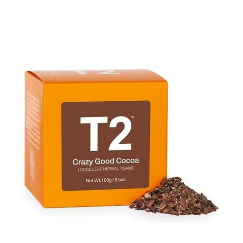 T2 티투 크레이지 굿 코코아 허브차 루스잎 100g Crazy Good Cocoa Loose Leaf, 1팩, 1개, 1개입