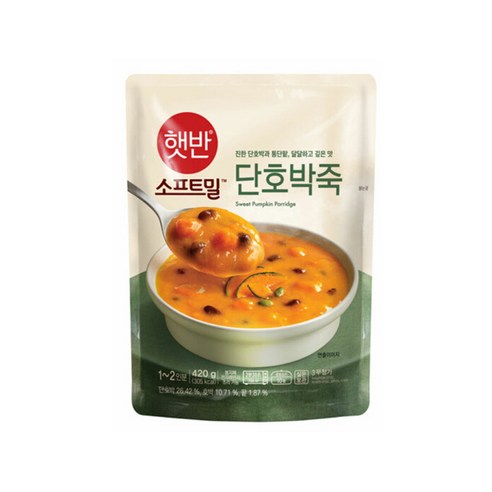 햇반 단호박죽, 420g, 2개
