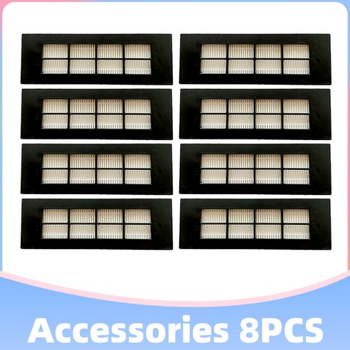 Hepa 에어 필터 교체 부품 로봇 진공 청소기 키트 액세서리 Conga 3090 Proscenic M6 R2 와 호환, 1)2 Filters