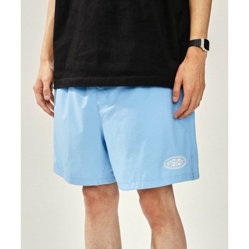 (백화점 정품)VISION STREETWEAR VSW D-Logo Shorts Sky Blue 바지 Best Top5