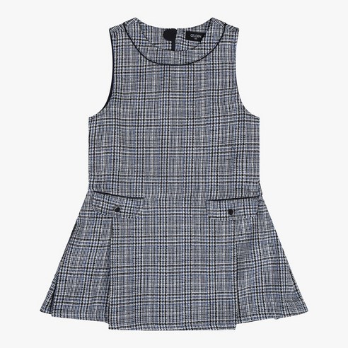 체크 무늬 울 원피스 셀덴 셀덴원피스