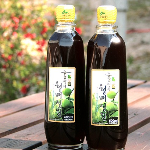 홍쌍리 청매실 선물세트 7호 600ml 3개 매실원액 액기스 액상차