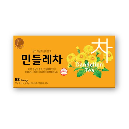 송원 우리차 민들레차, 700mg, 100개입, 1개