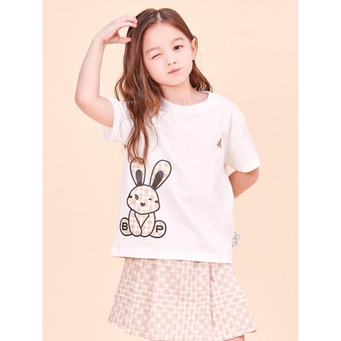 시즌오프10BEANPOLE KIDS 빙키 모노그램 여아 상하 세트 - 아이보리 BI4342G010 1057453