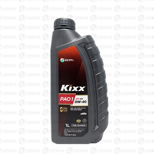 [GS칼텍스] 킥스파오 원 KIXX PAO1 엔진오일/차량용/전체엔진/0W30, 3개, 0w40, 1000ml