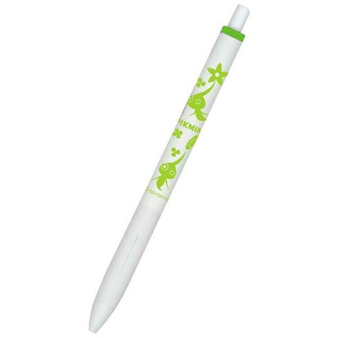 닌텐도 피크민 유니볼원 볼펜 0.38mm 유색, 1개, 반짝 피크민-라임 그린 잉크