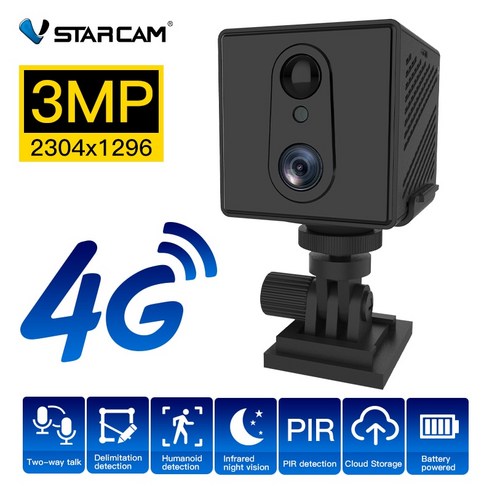 채움상단공지사항 카메라 블랙박스 감시 보안 미니 Vstarcam4g 3MP HD 1080P 야간 투시경 3000mAh 배터리 홈 Sim 카드 IP 캠 채움하단공지사항, CB75 Add 16GB Card