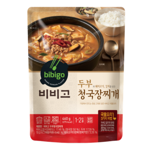 비비고 두부 청국장찌개, 460g, 10개