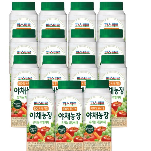 파스퇴르 100%유기농 야채농장 야채주스(냉장배송)