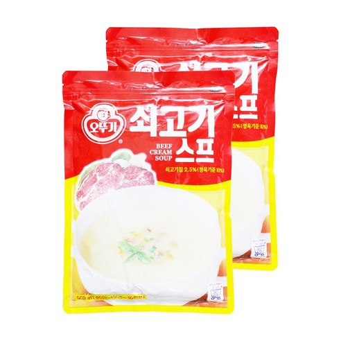 데일즈기획 오뚜기 쇠고기스프, 500g, 2개