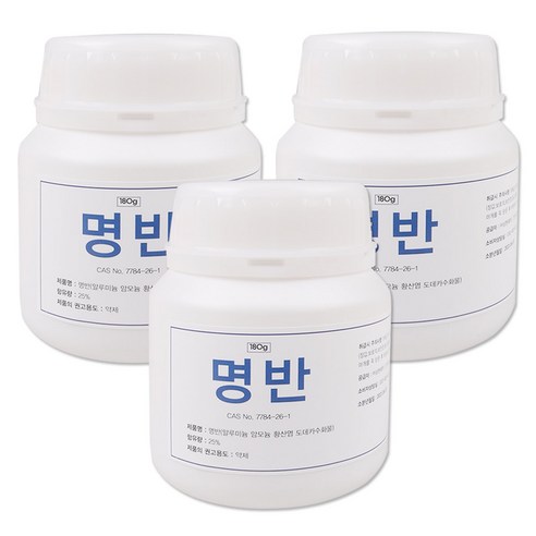 삼현제약 명반(백반) 180g, 3개